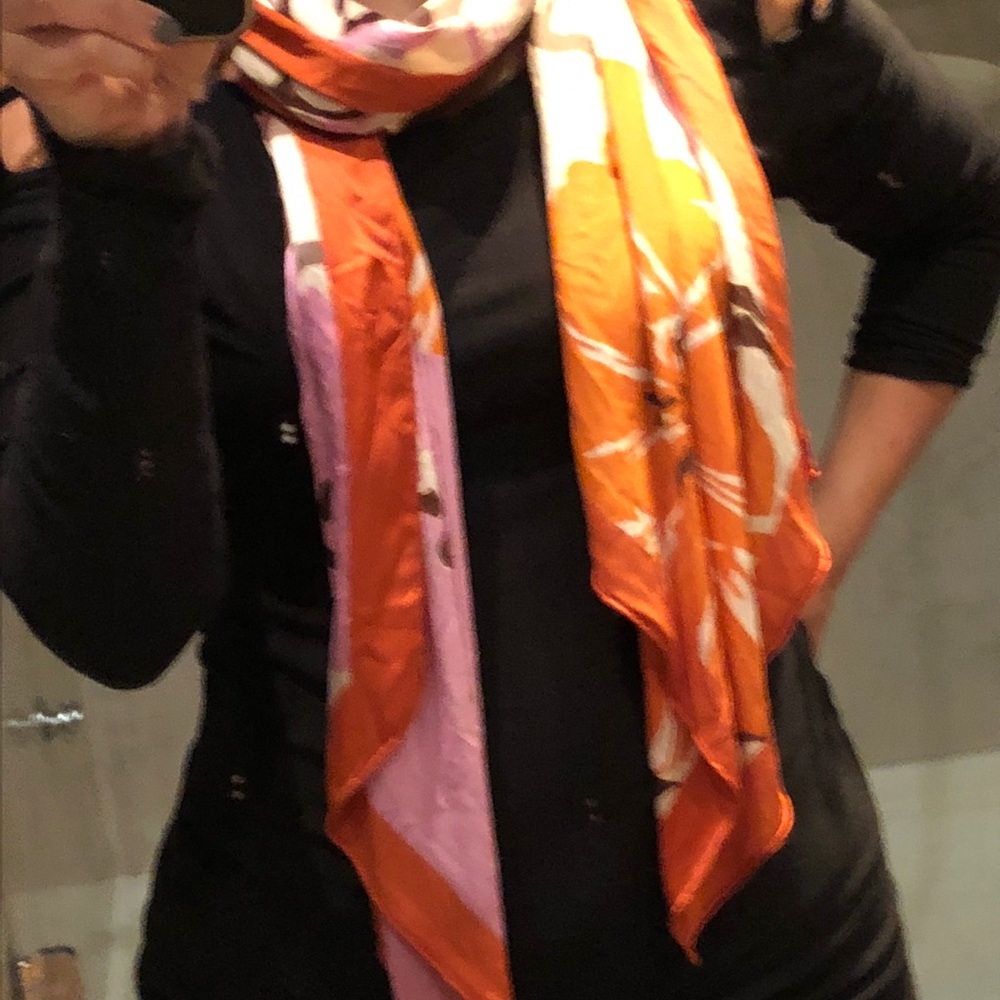 Valentino silk printed scarf